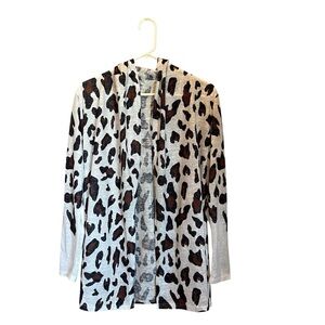 Leopard Print Open Cardigan